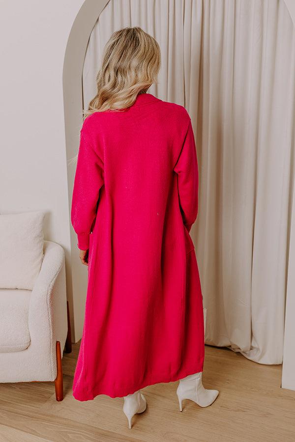Chic A La Mode Knit Lightweight Coat Product Image