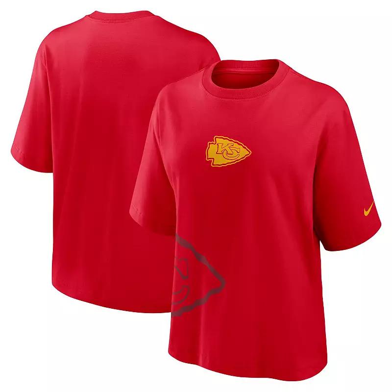 Women's Nike Scarlet San Francisco 49ers Glory Arch Boxy T-Shirt,  Product Image