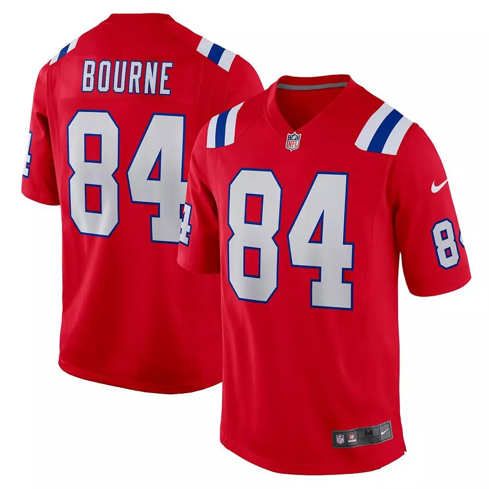Men's Nike Kendrick Bourne Red New England Patriots Game Jersey, Size: XL Product Image
