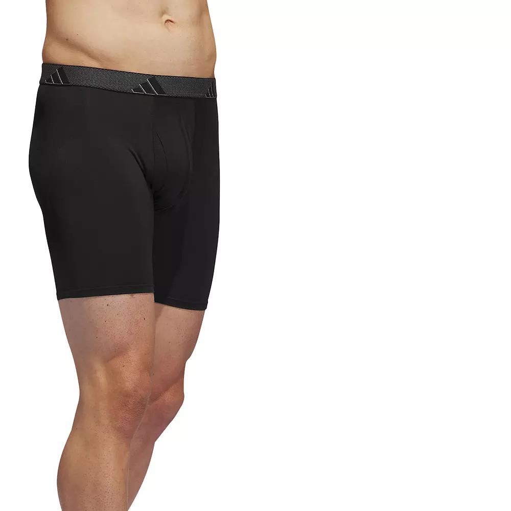 Men's adidas 3-pack Microfiber Boxer Briefs, Size: Small, Black Product Image