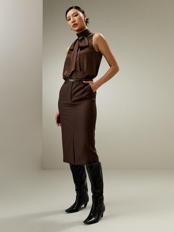 LILYSILK Silk Tank Tops - Womens - Chocolate Natural Silk - Exquisite Sleeveless Tops Petite L Product Image