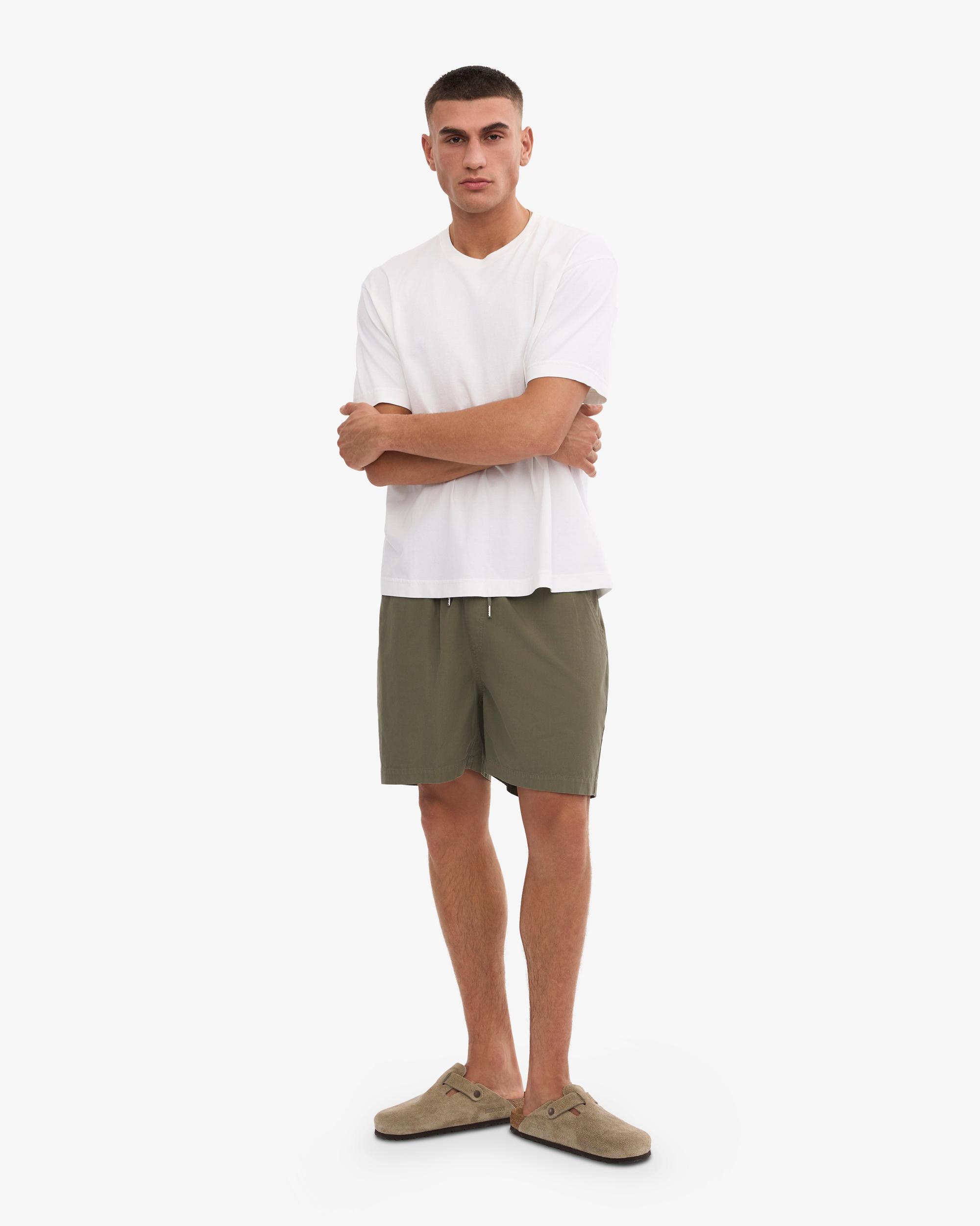 Organic Twill Shorts - Dusty Olive Product Image