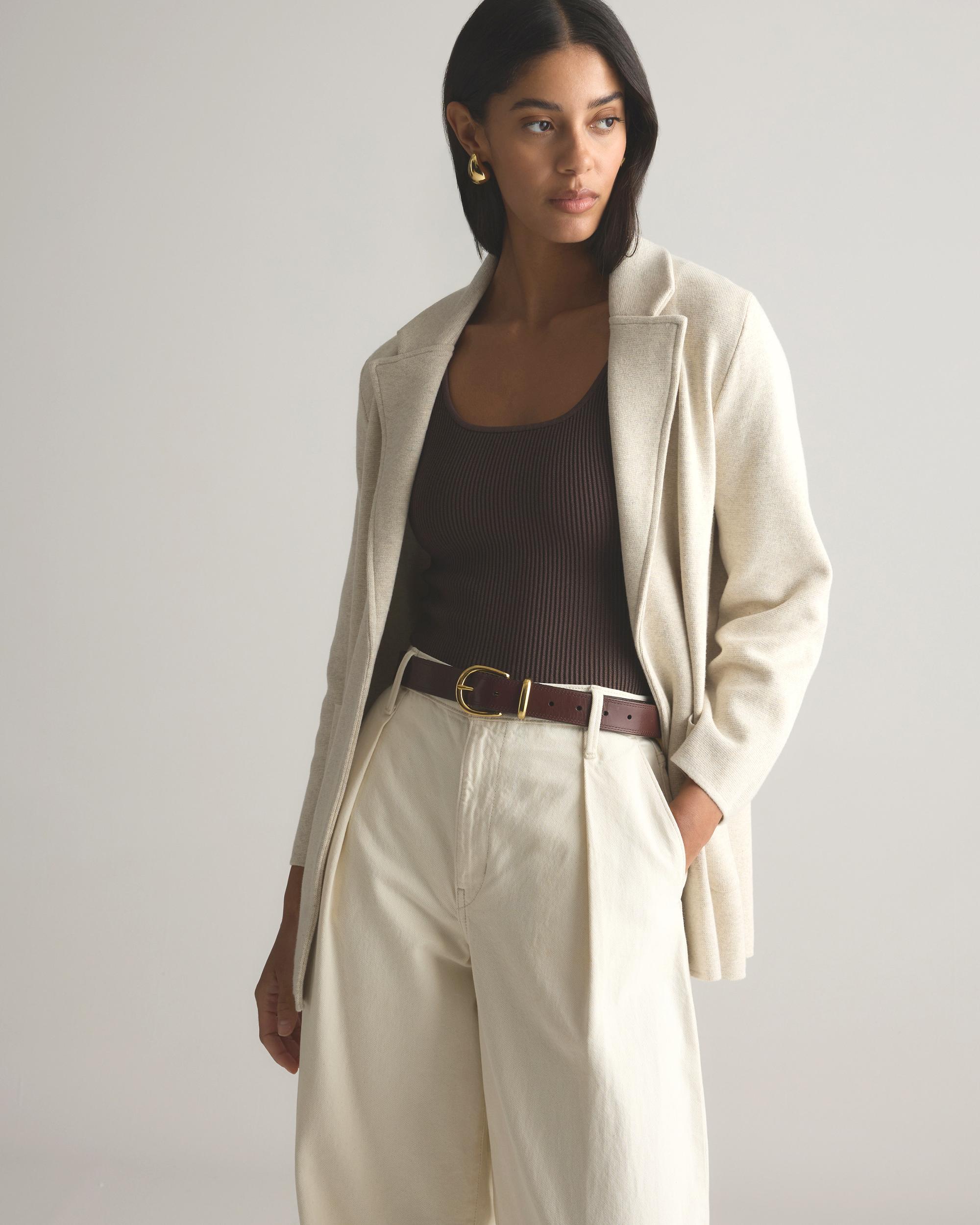 Quince | Women's Knit Blazer Organic Cotton Product Image