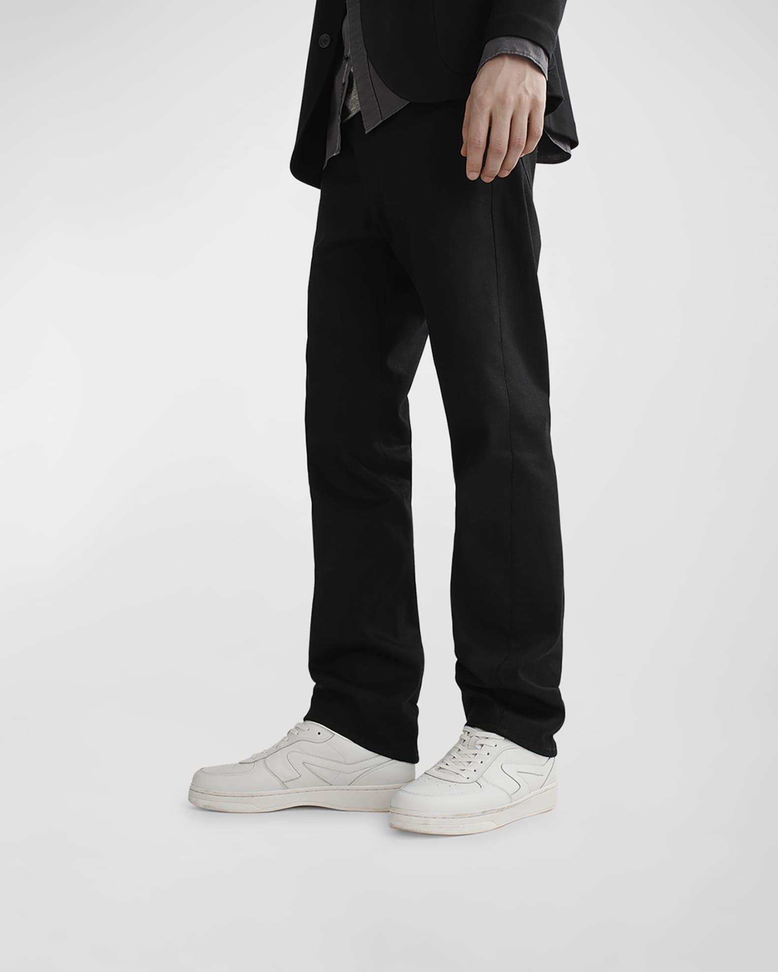 Men's Retro Court Leather Low-Top Sneakers Product Image