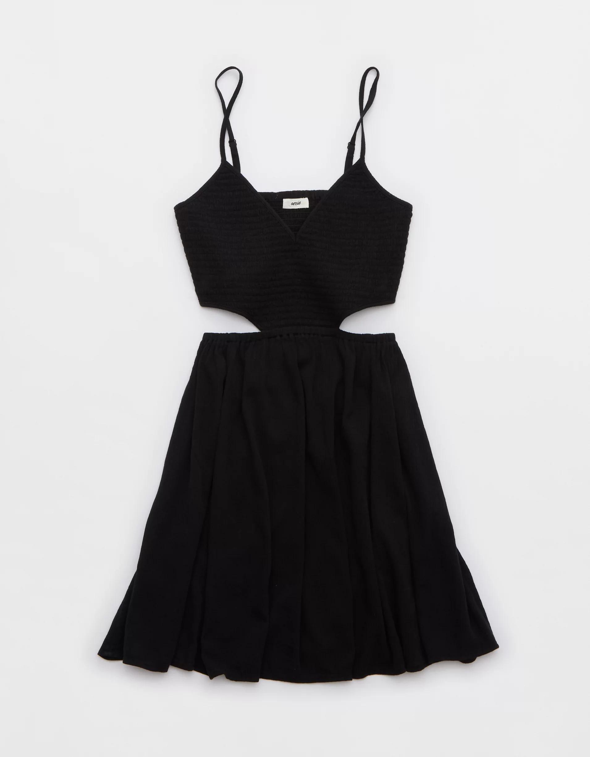 Aerie Smocked Cut Out Mini Dress Product Image