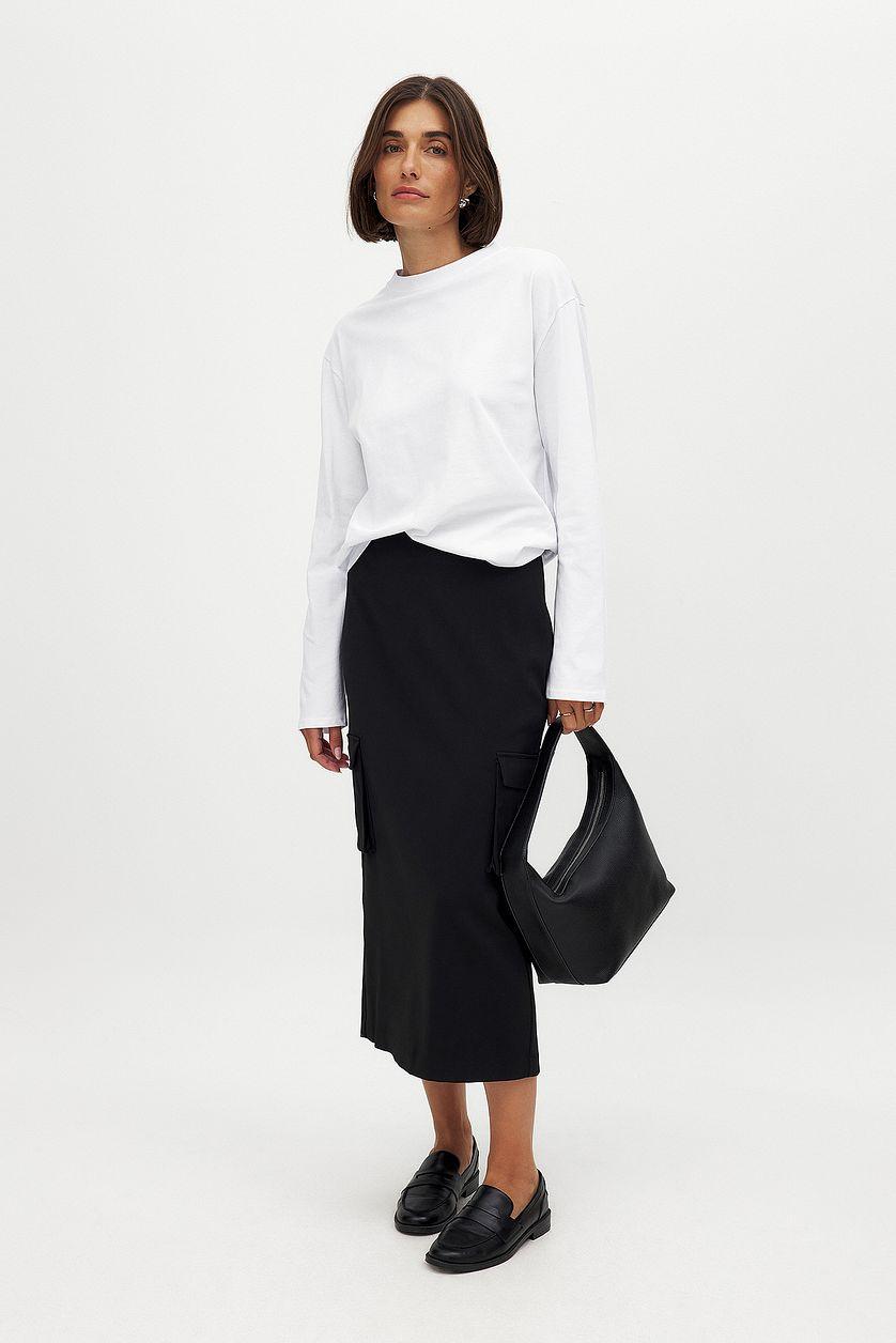 Cargo Pocket Midi Skirt Product Image