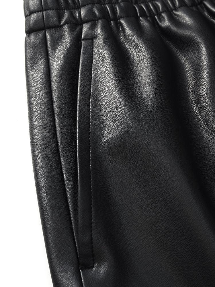 PU Leather Women Shorts Product Image