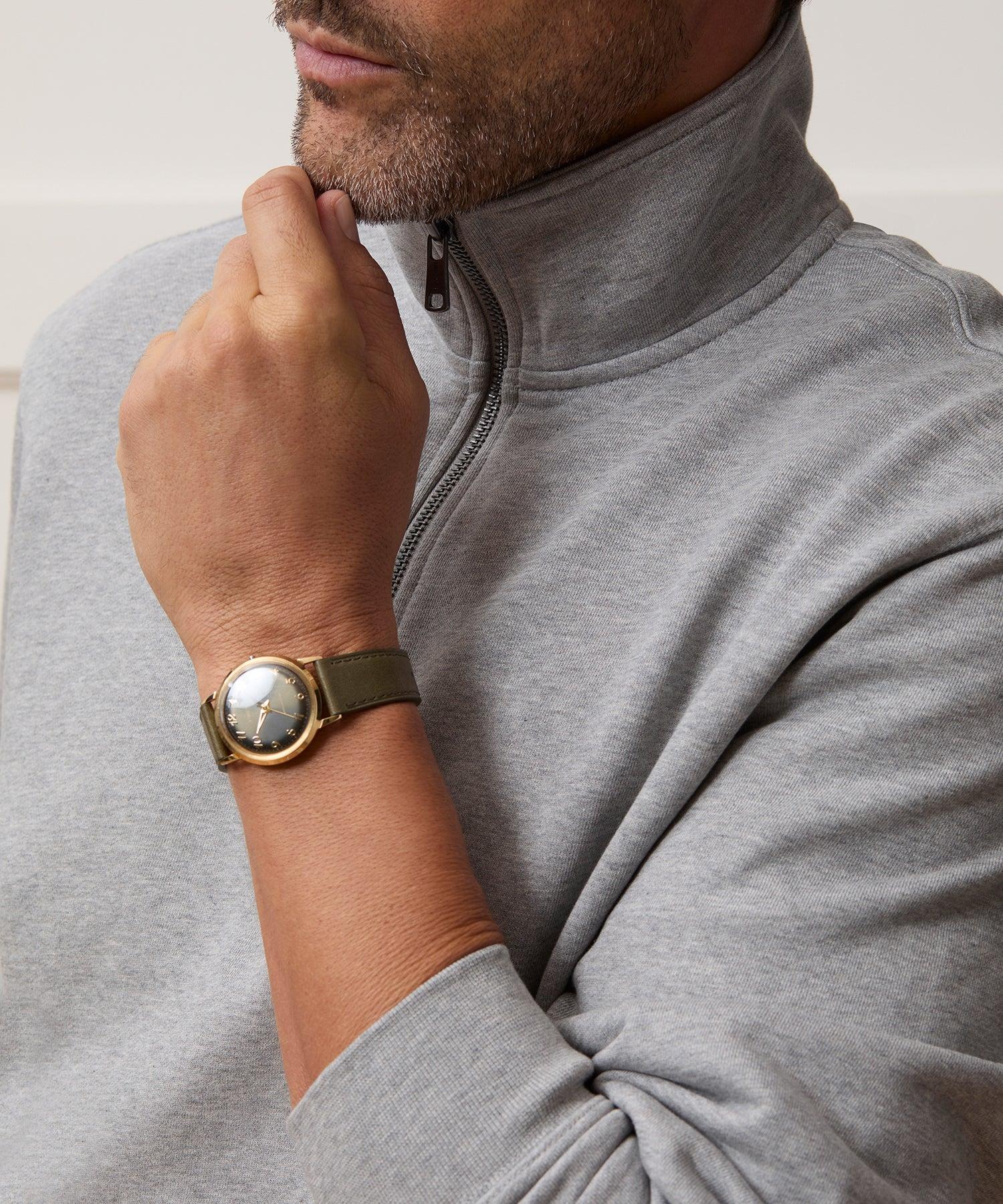 Portuguese Terry Quarter-Zip Sweatshirt Product Image