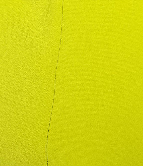 IC Collection Knit Front Slit 3D Floral Pull-On Pants Product Image