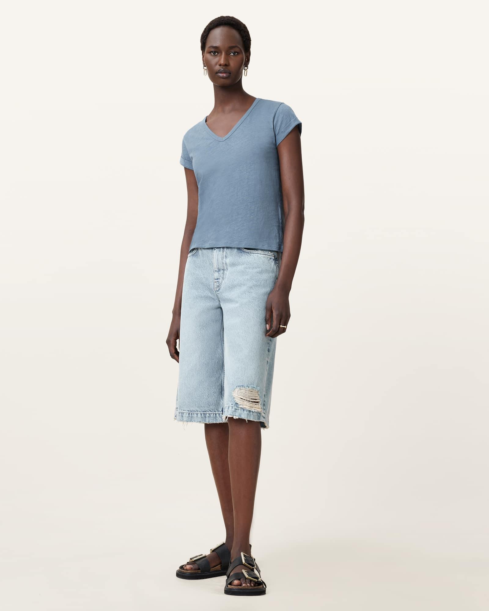 Anna V-Neck Short Sleeve T-Shirt Product Image