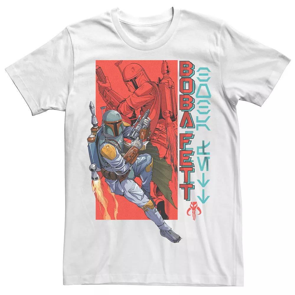 Big & Tall Star Wars Boba Fett Anime Style Draws Tee, Men's,  Product Image