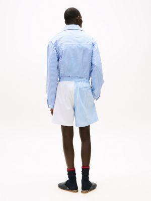 Regular Fit Mix Stripe Poplin Short Product Image