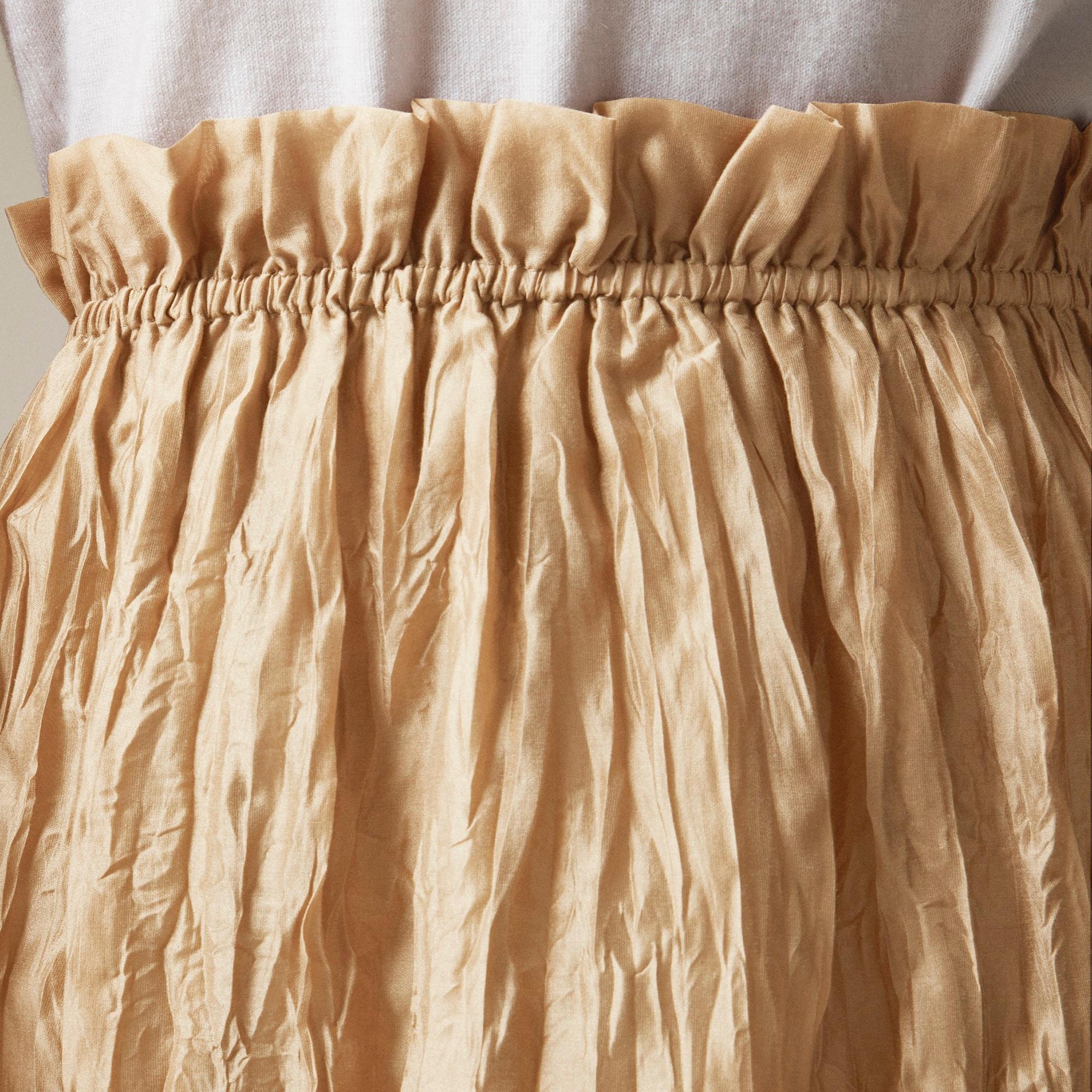 Crinkled gathered-waist skirt Product Image