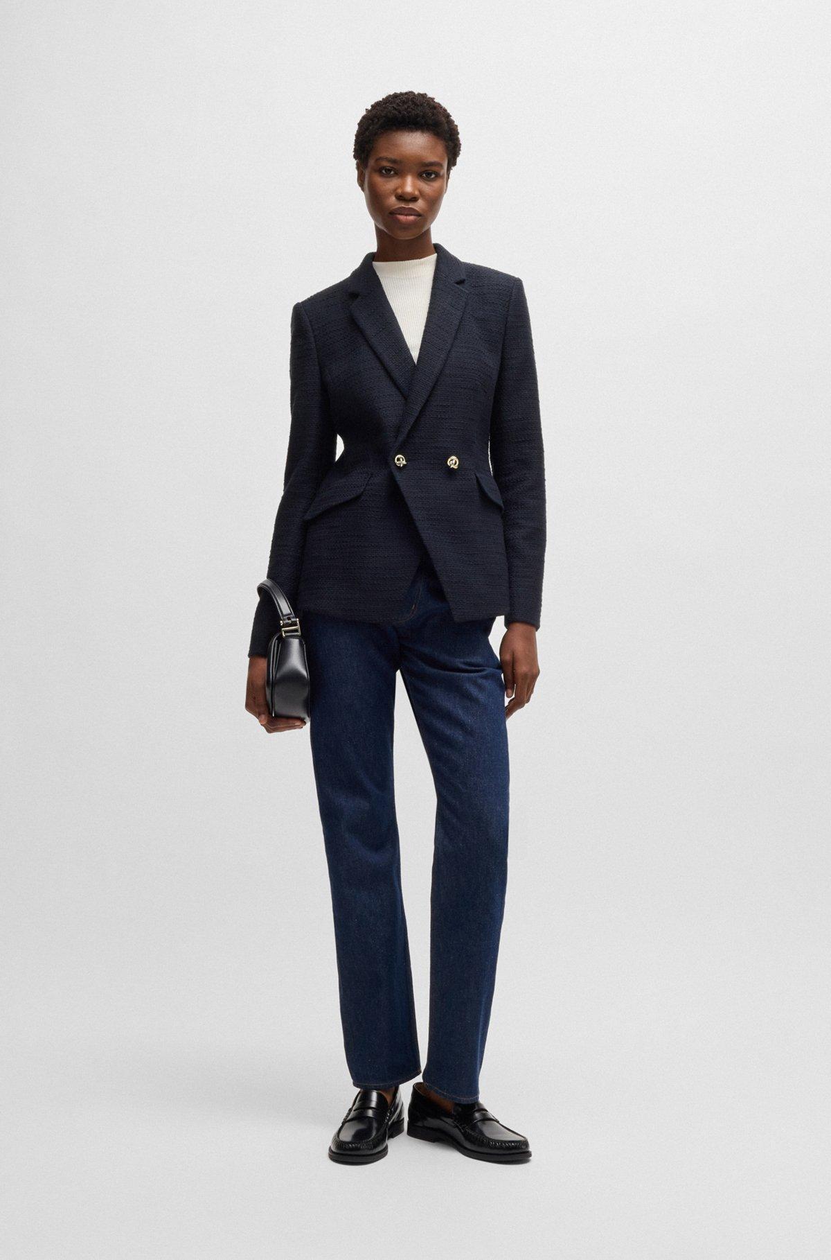 Slim-fit blazer in tweed Product Image