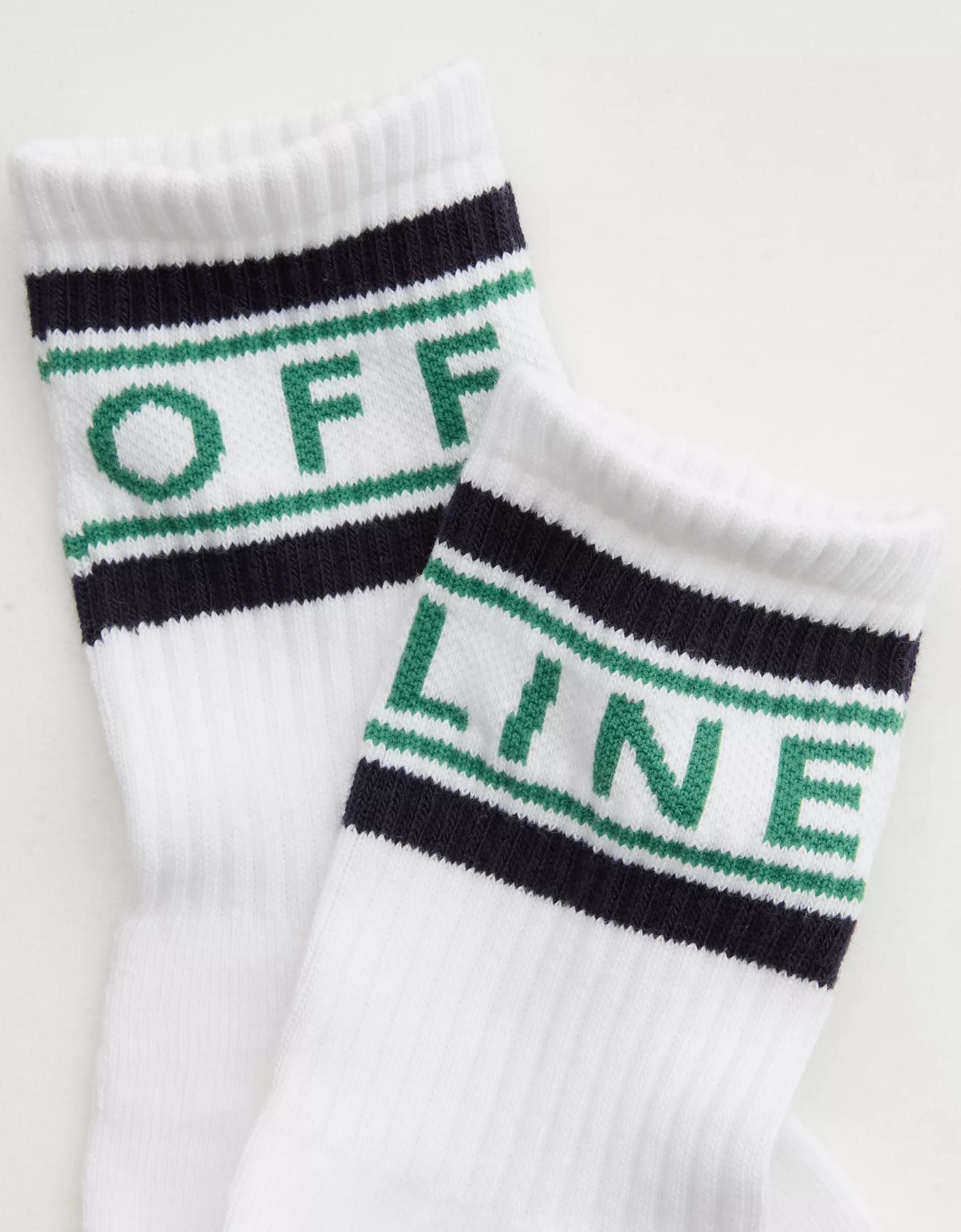 OFFLINE By Aerie Crew Socks Product Image