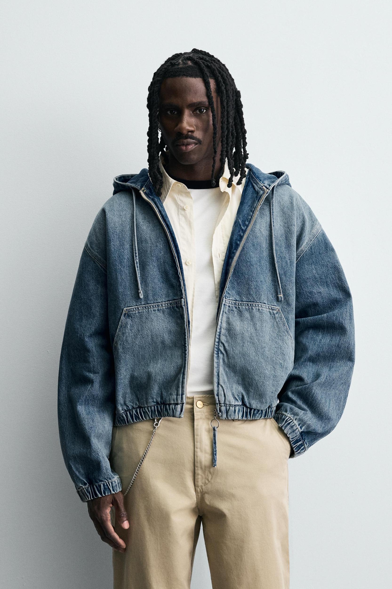 WASHED HOODED JACKET Product Image
