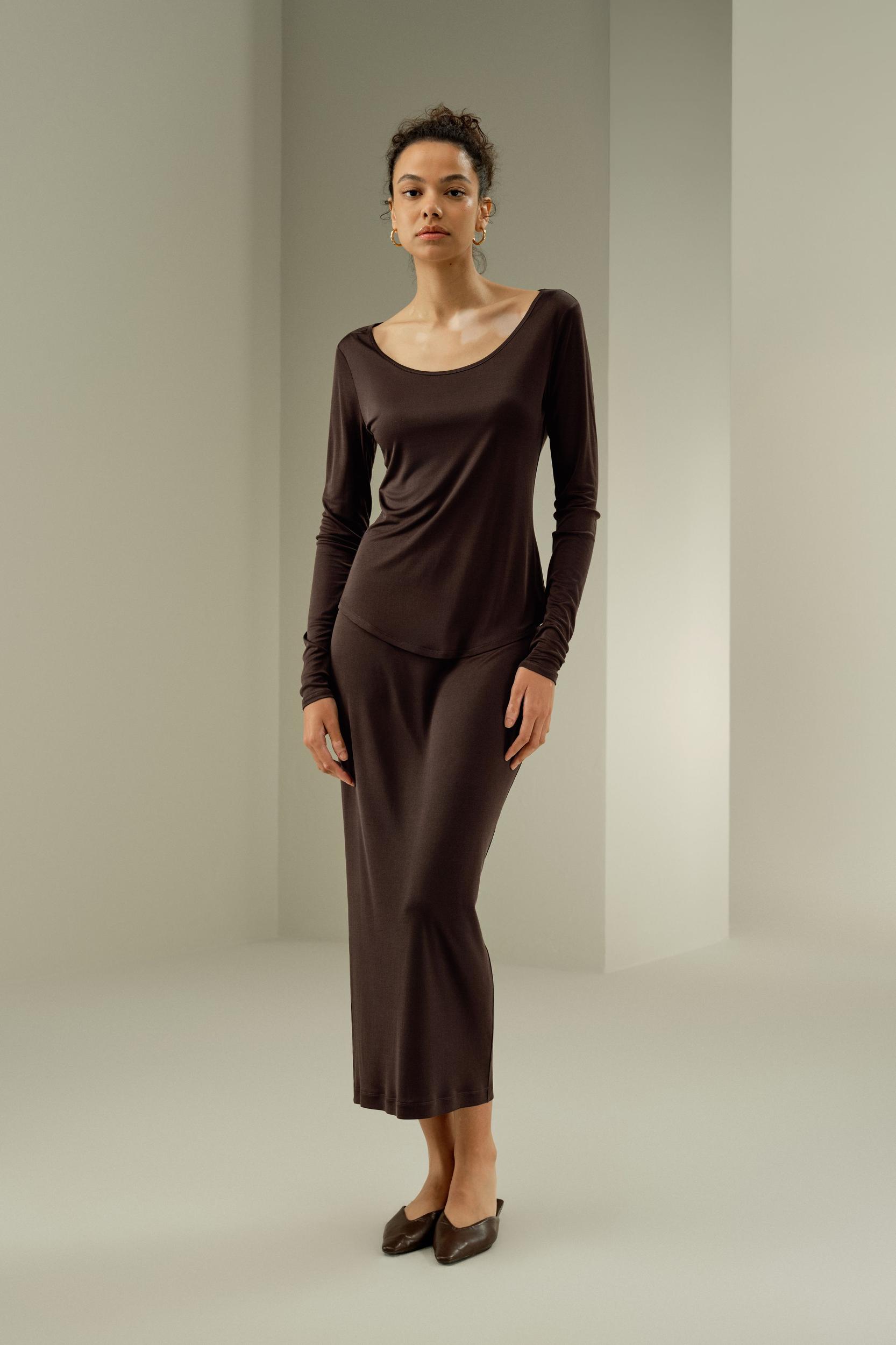 LILYSILK Womens Silk Tops | Lily White Washable Silk | Natural Flow Long Sleeve Tops L Product Image