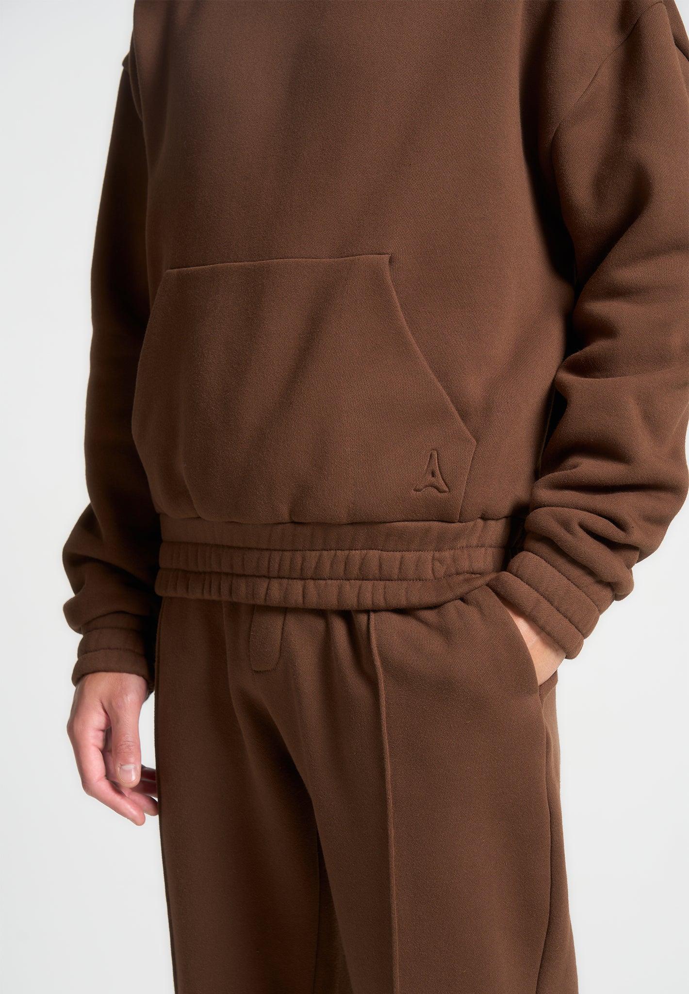 Gérard - Cropped Hoodie - Brown Male Product Image