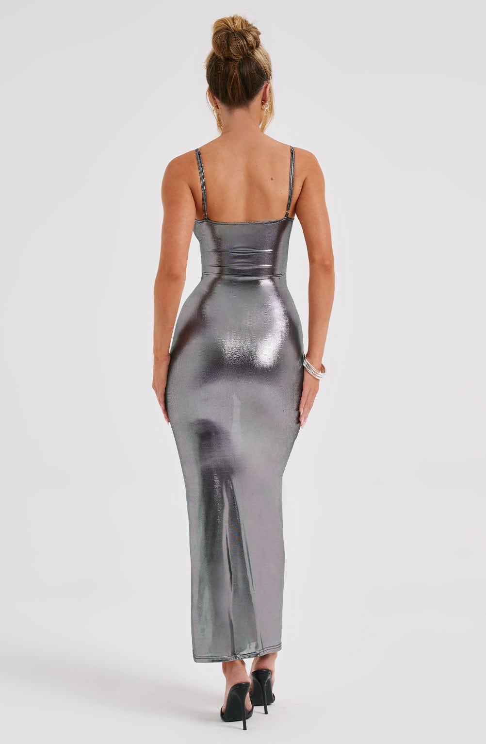 Kyranni Maxi Dress - Gunmetal Product Image