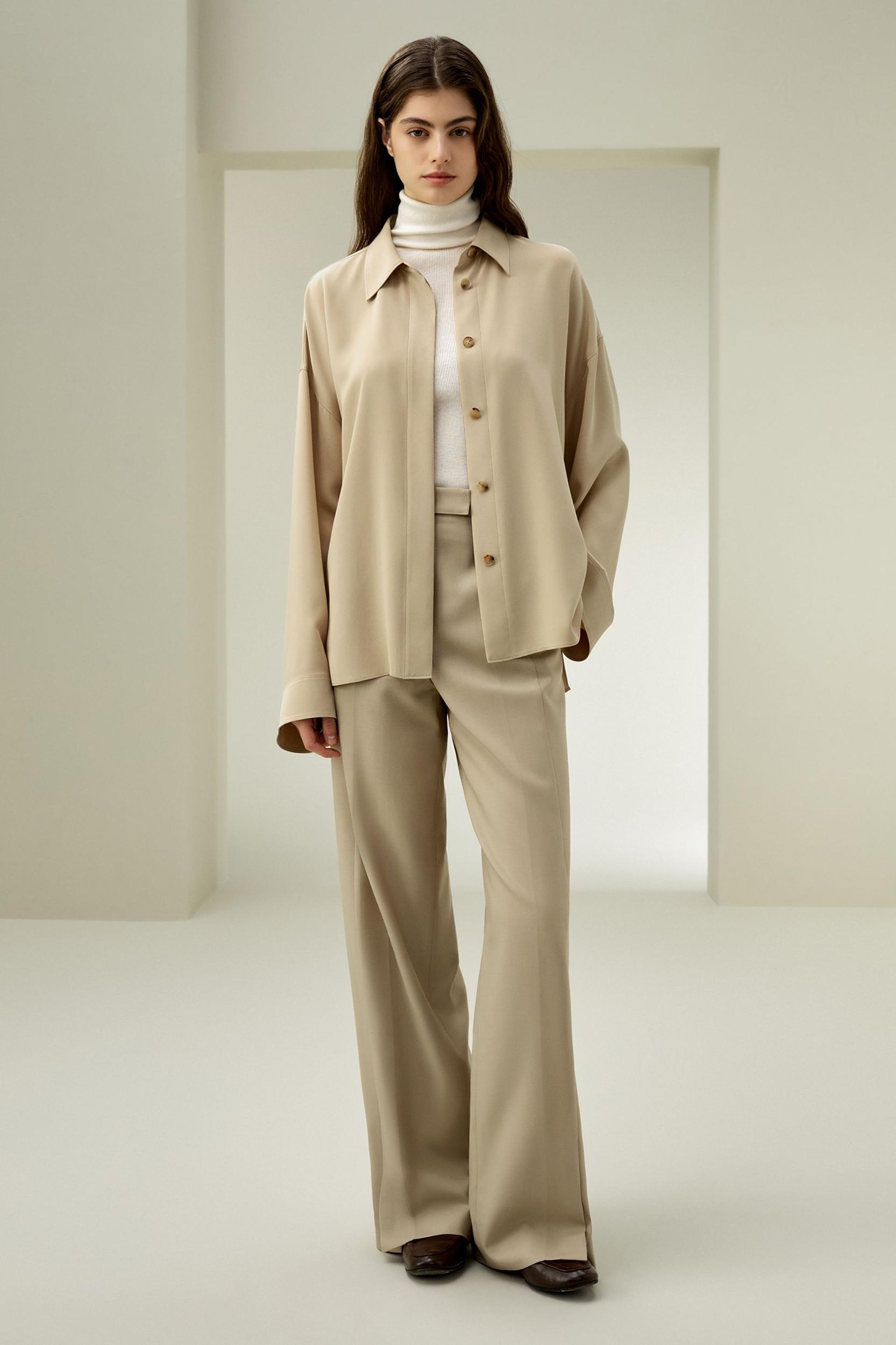 LILYSILK Silk Shirt Women - Black 30 Momme Silk - Chic Three-Dimensional Look Shirt XS Product Image