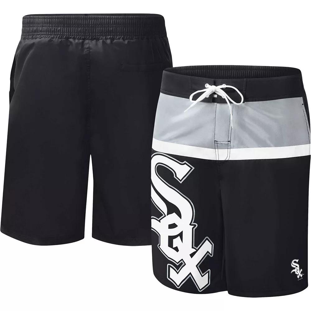 Men's G-III Sports by Carl Banks Black Chicago White Sox Sea Wind Swim Shorts,  Product Image