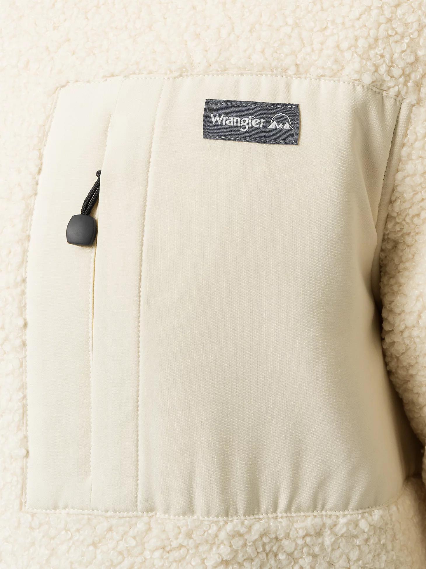 Men's Wrangler ATG™ Sherpa Zip Front Jacket in Bone Product Image