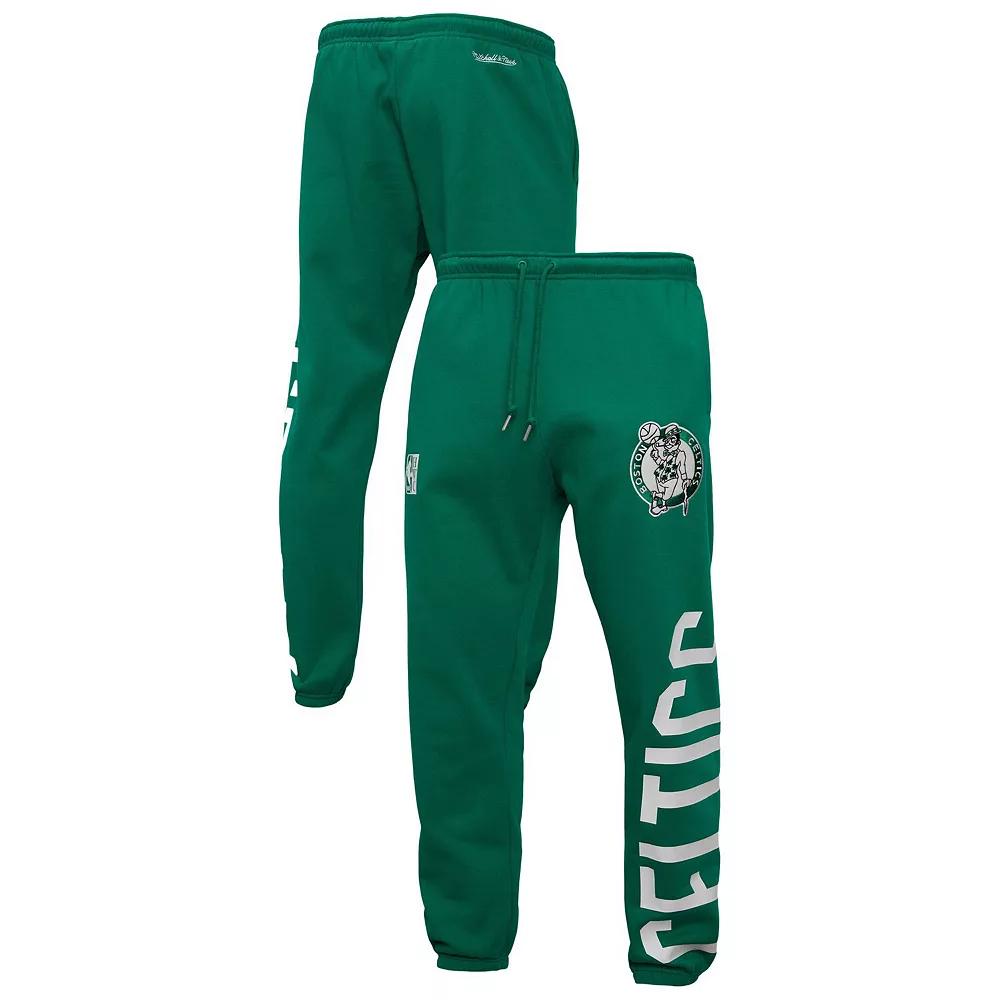 Men's Mitchell & Ness Kelly Green Boston Celtics Hardwood Classics Team Origins Pants, Size: Medium Product Image