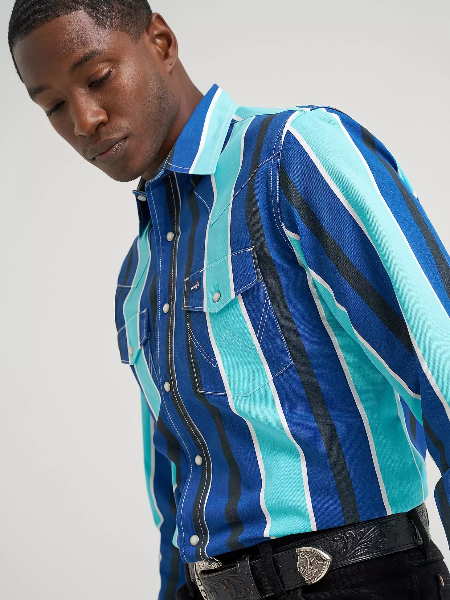 Vintage-Inspired Brushpopper Western Snap Workshirt | Men's SHIRTS | Wrangler® Product Image