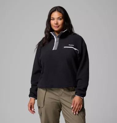Columbia Womens Helvetia II Cropped Half Snap Fleece Pullover - Plus Size- Product Image