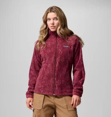 Columbia Womens Benton Springs Printed Full Zip Fleece Jacket- Product Image