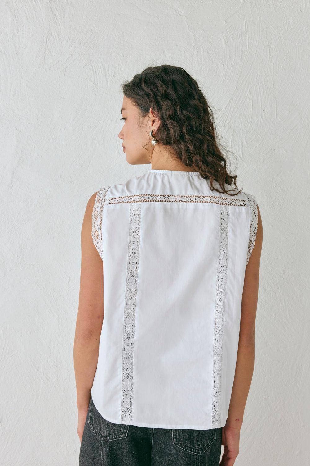 Amber Smock Top White Product Image