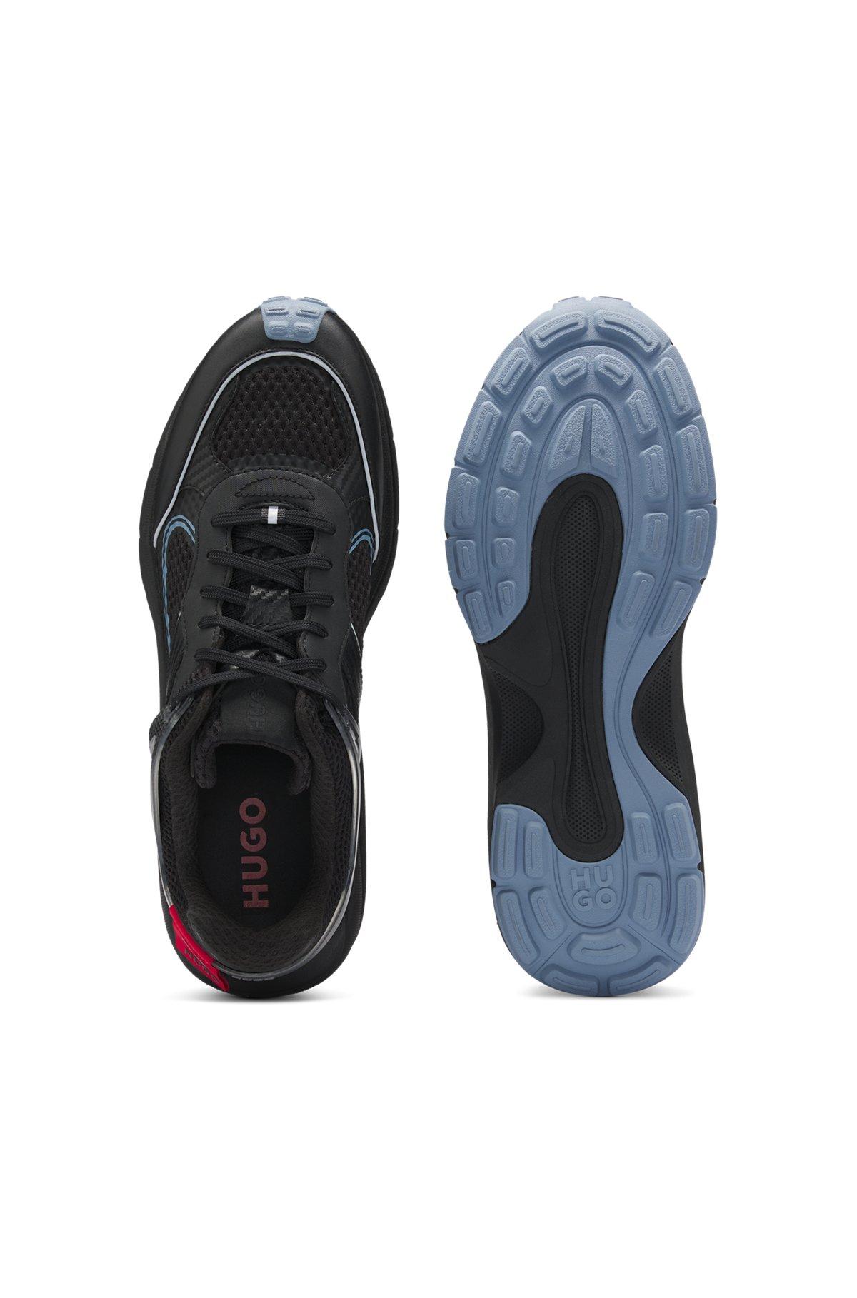 HUGO - HUGO x RB hybrid trainers with heel spoiler - Black Product Image
