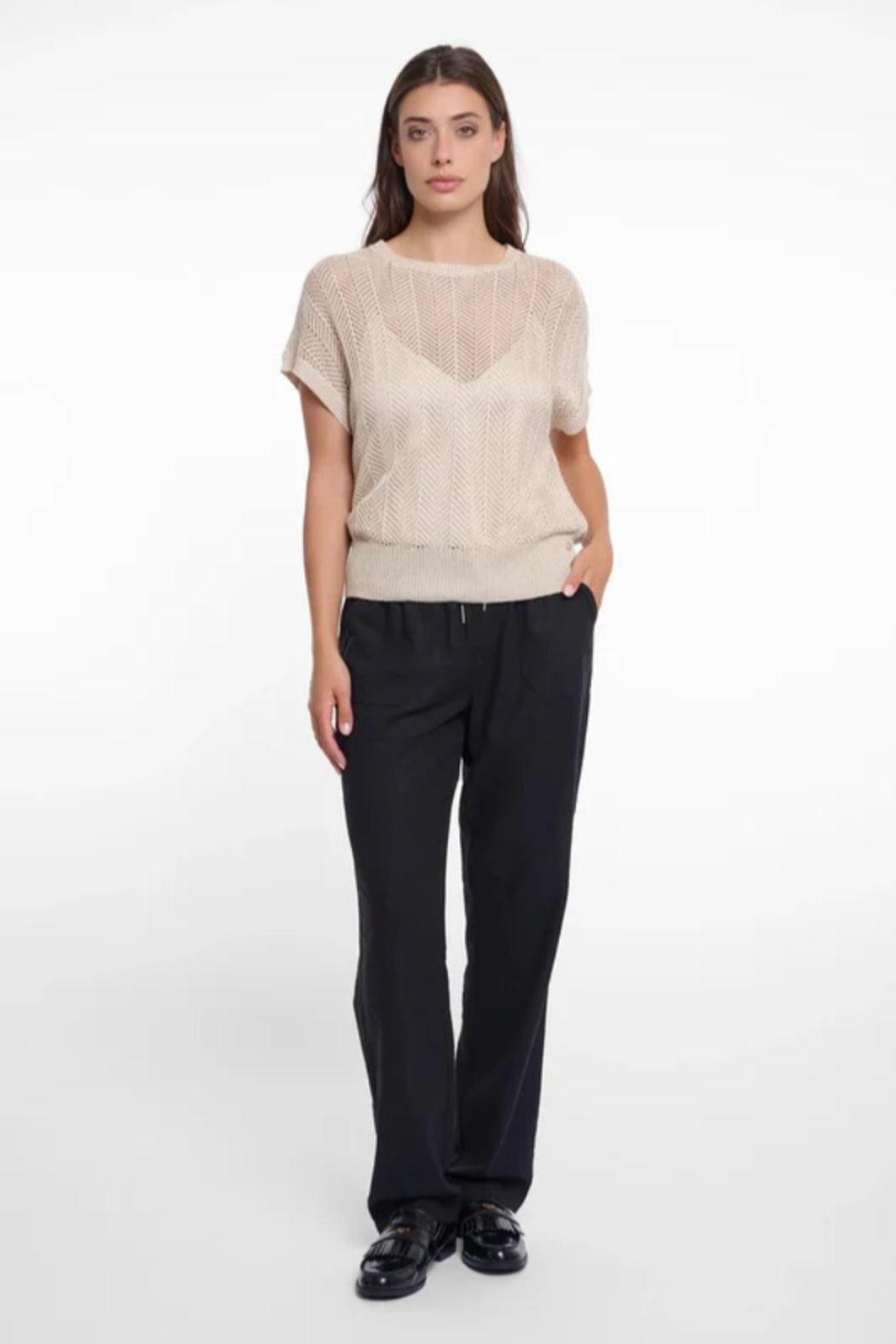 Birch Open Knit S/S Top Product Image