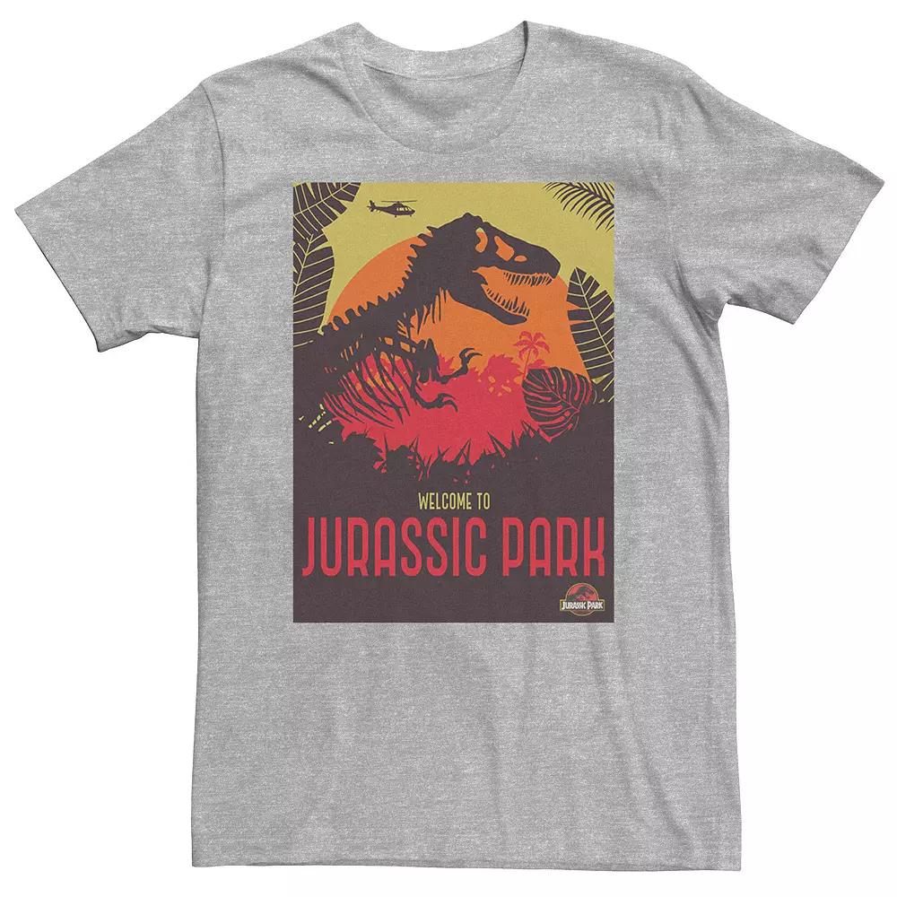 Big & Tall Jurassic Park Welcome T-Rex Sunset Tee, Men's,  Product Image