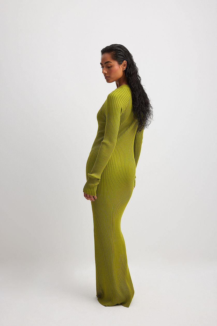 Knitted Ribbed Maxi Dress Product Image