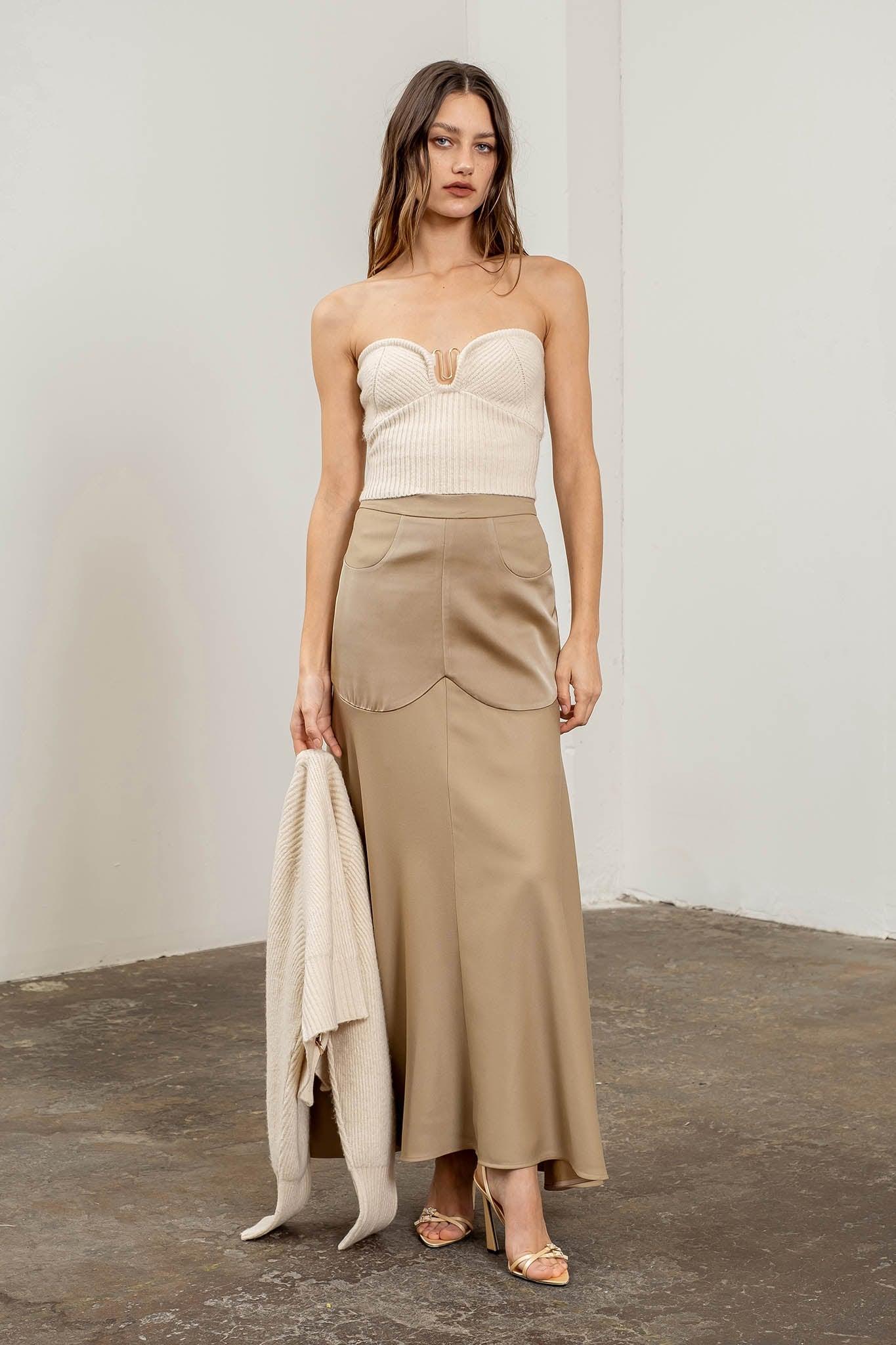 Valerie Strapless Knit Top | FINAL SALE Product Image