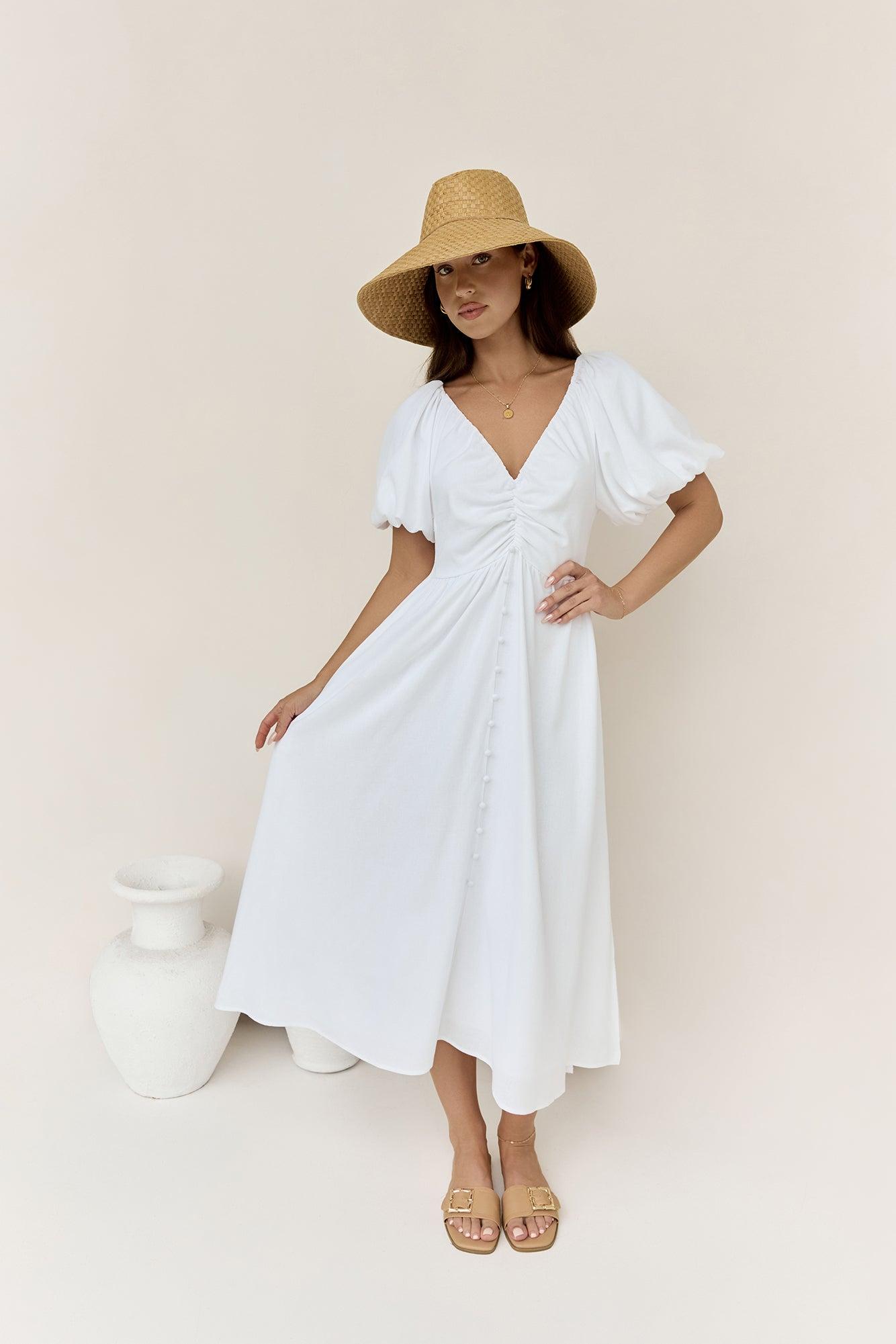 Sunlight Maxi Dress White Product Image