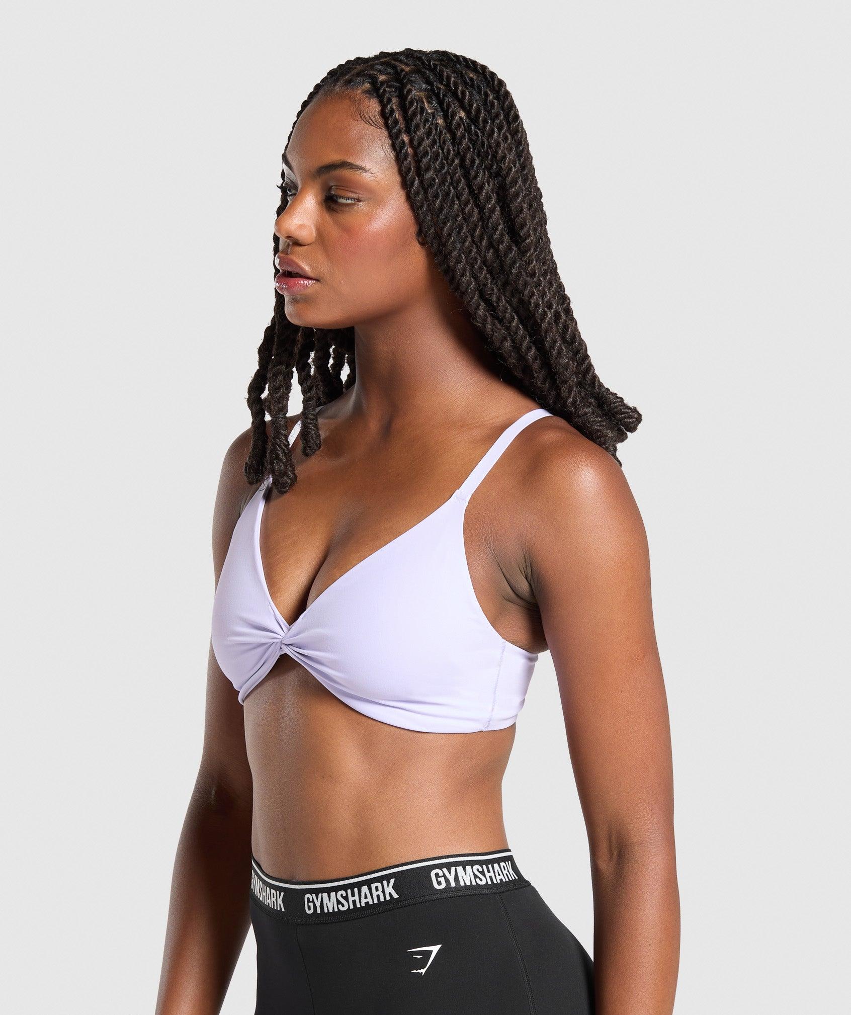 Gymshark Twist Front Bralette - Fresh Lilac Female Product Image