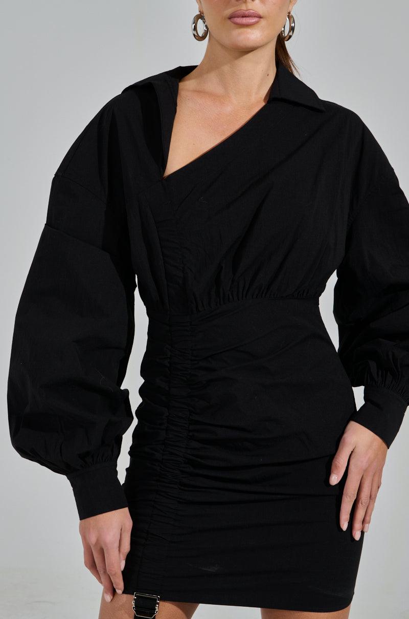 MELODY POPLIN MINI DRESS Product Image