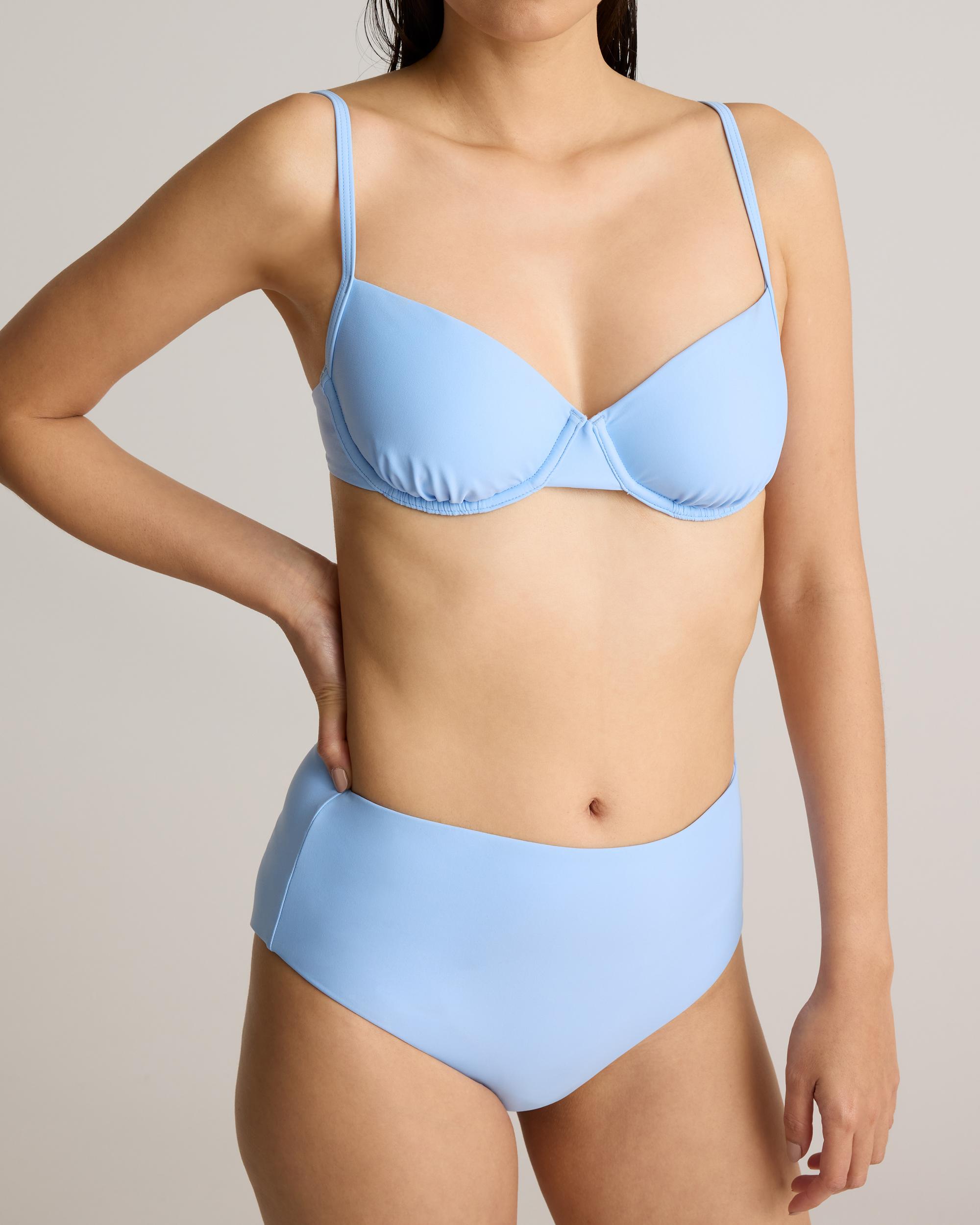 Quince | Women's Italian Demi Bikini Top 78% Recycled Polyamide, 22% Spandex Product Image