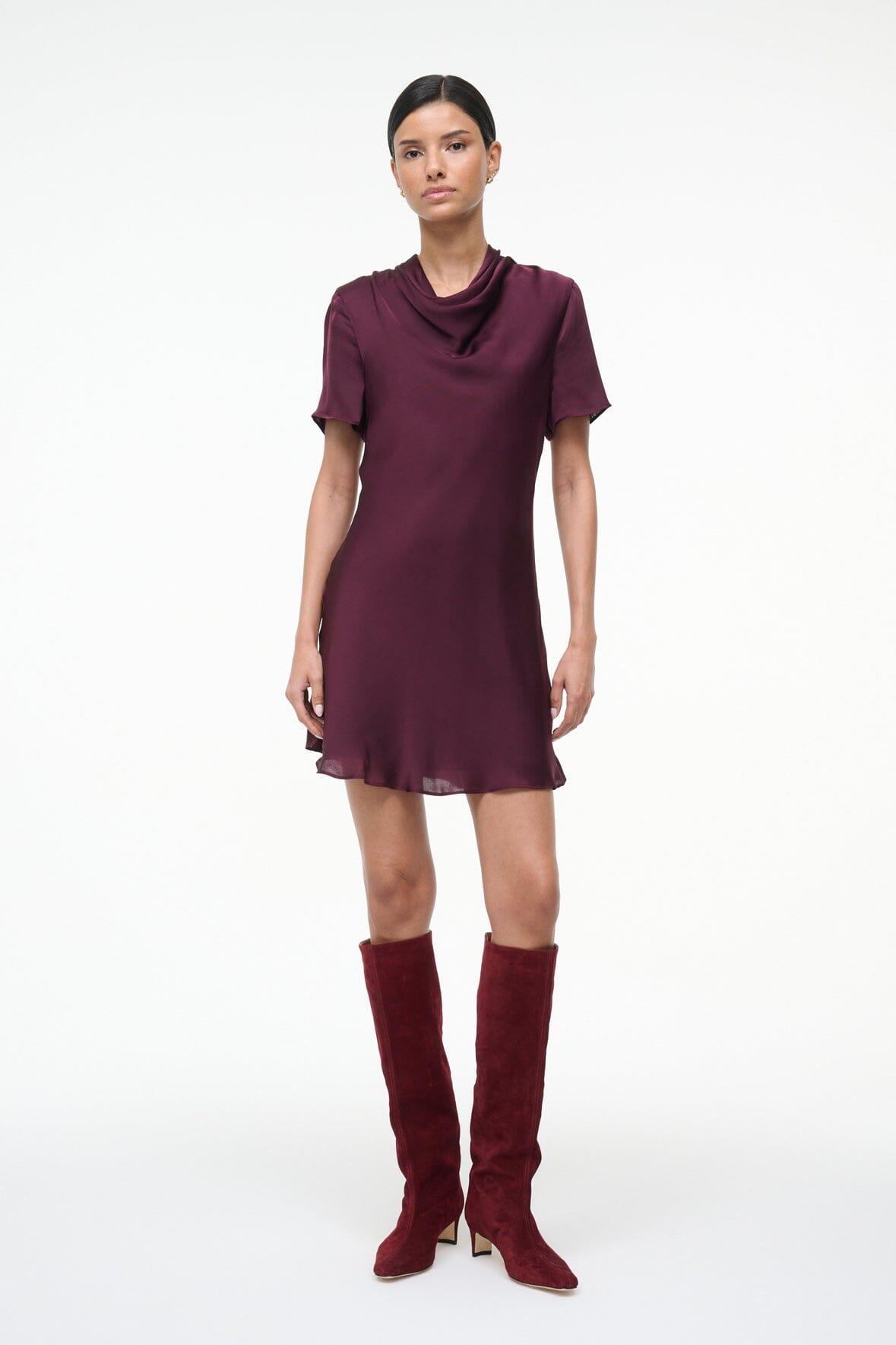 IRIS SILK DRESS | SYRAH Product Image