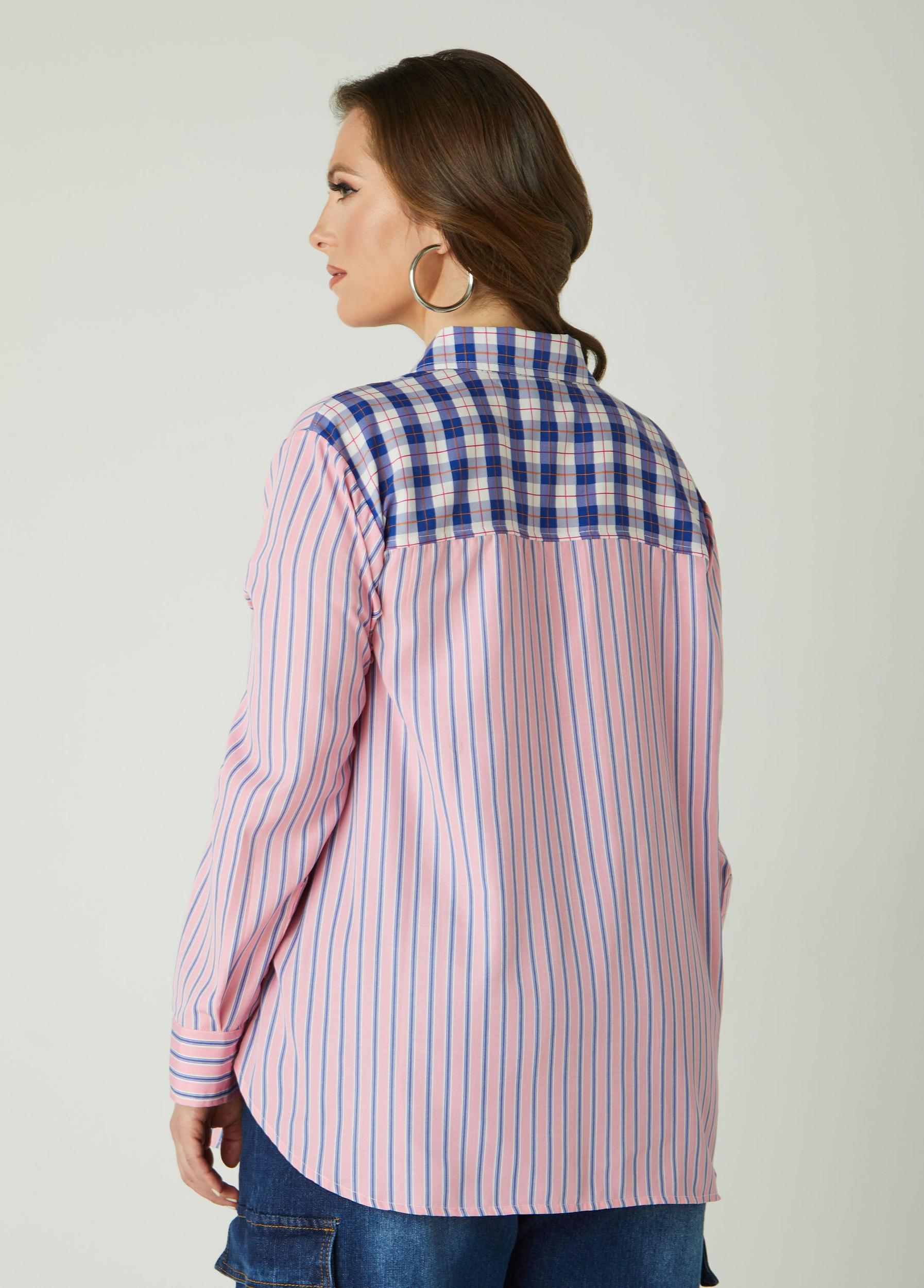 Striped Collared Shirt Product Image