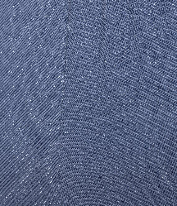 Alex Evenings Plus Size Metallic Knit Straight Leg Pants Product Image