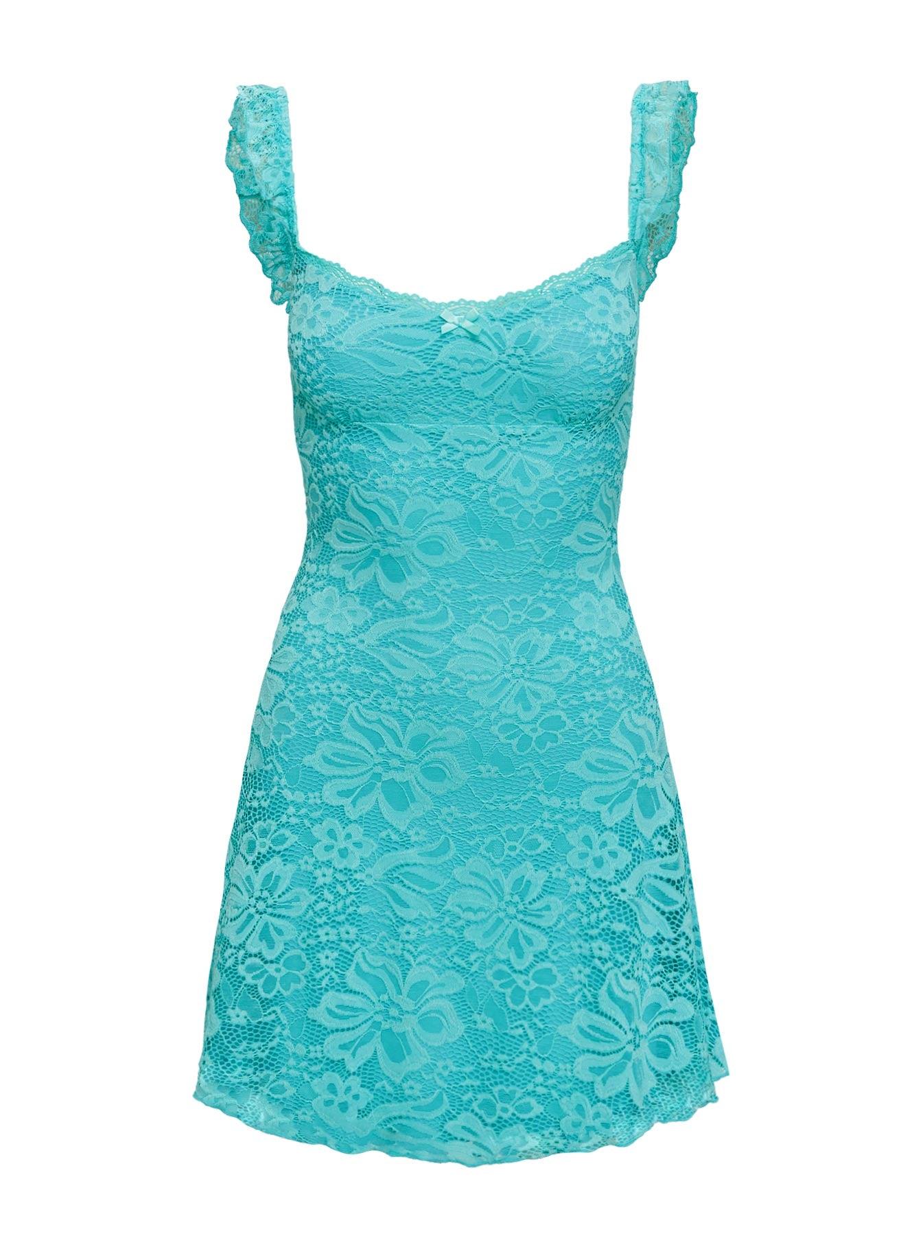 Beacall Mini Dress Aqua Product Image