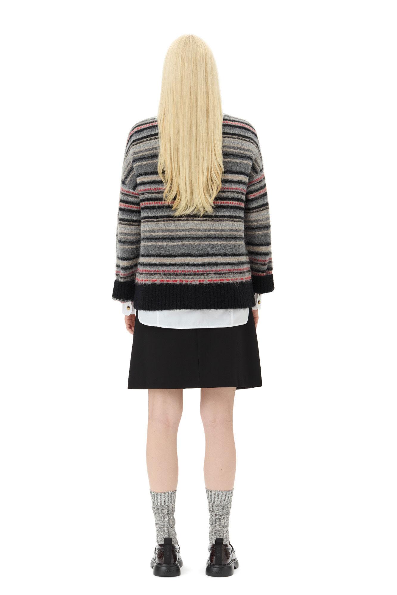 Stripe Boxy Cardigan Product Image