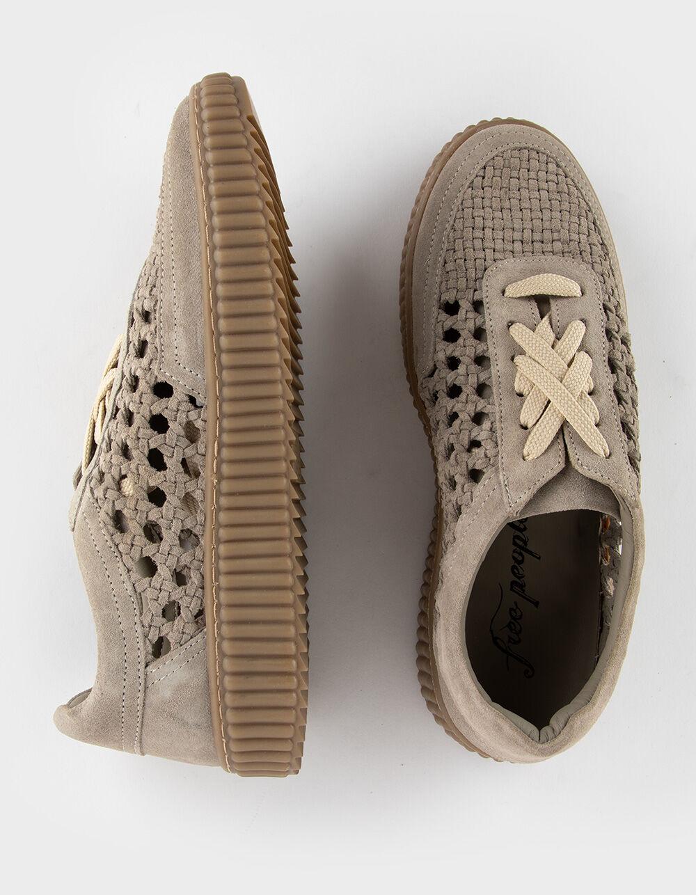 FREE PEOPLE Wimberly Womens Woven Sneakers - TAN Product Image