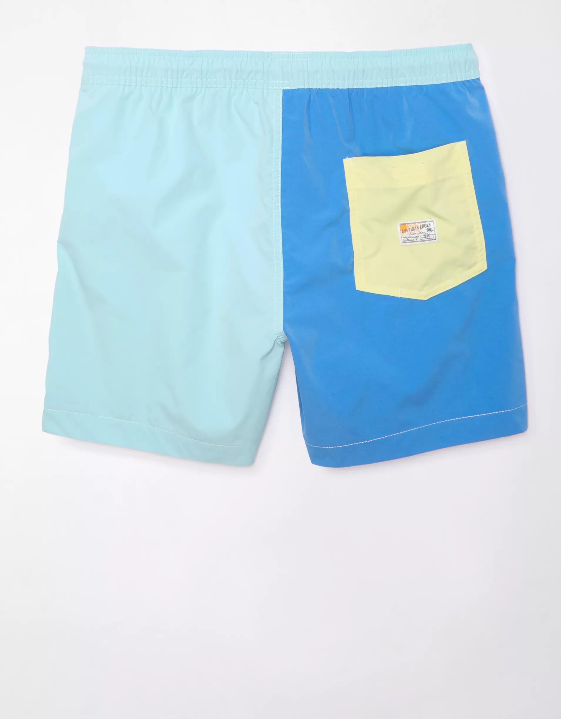 AE 5" Colorblock Flex Swim Trunk Product Image