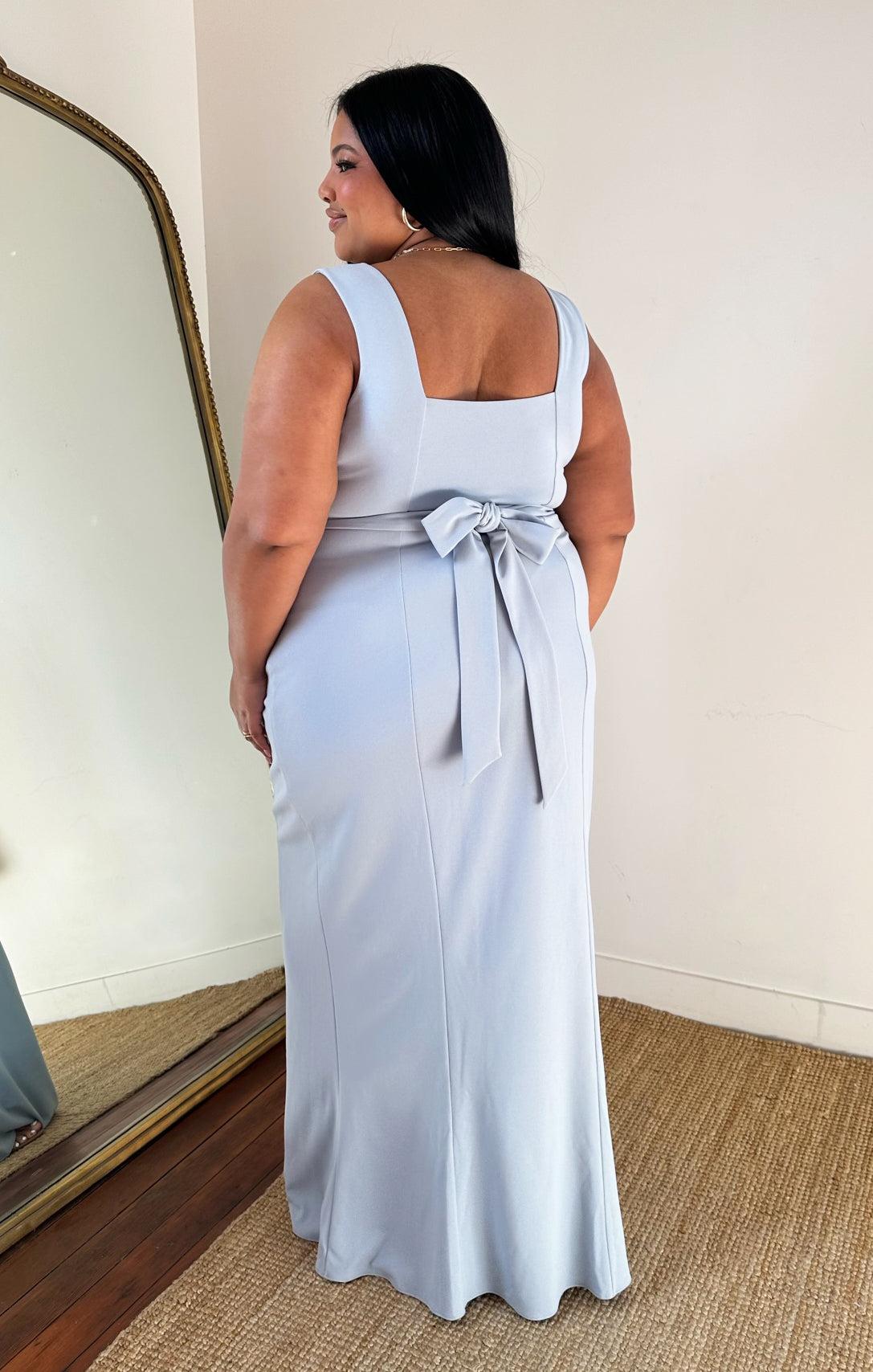 Paris Gown ~ Steel Blue Stretch Product Image