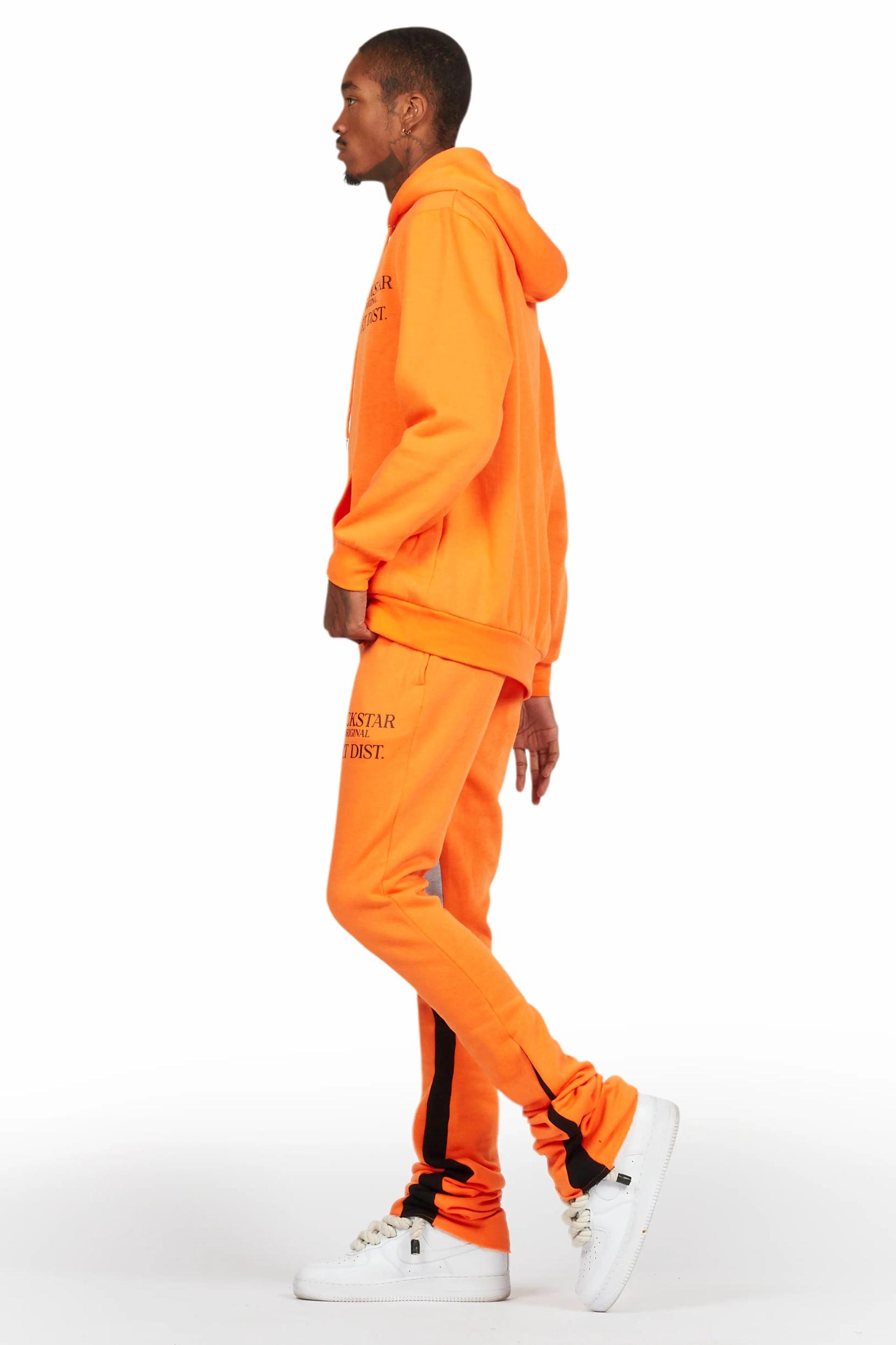 Briggs Orange Hoodie/Super Stacked Flare Track Set Male Product Image