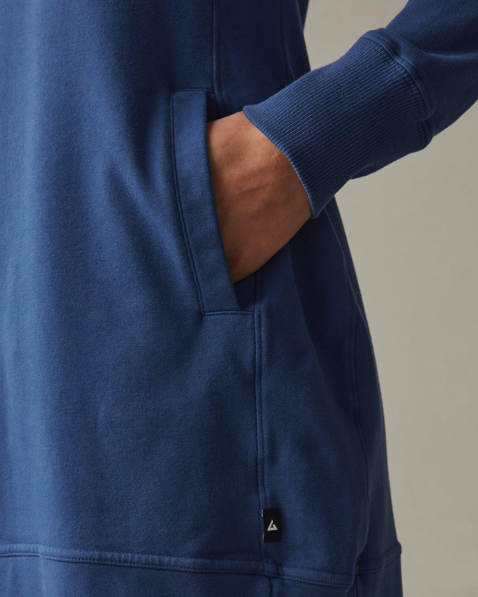 Women's Hoodie Dress - Mediterranean Blue Female Product Image